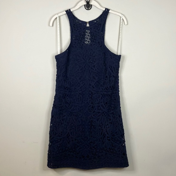 Lilly Pulitzer navy crochet shift dress - Picture 2 of 10